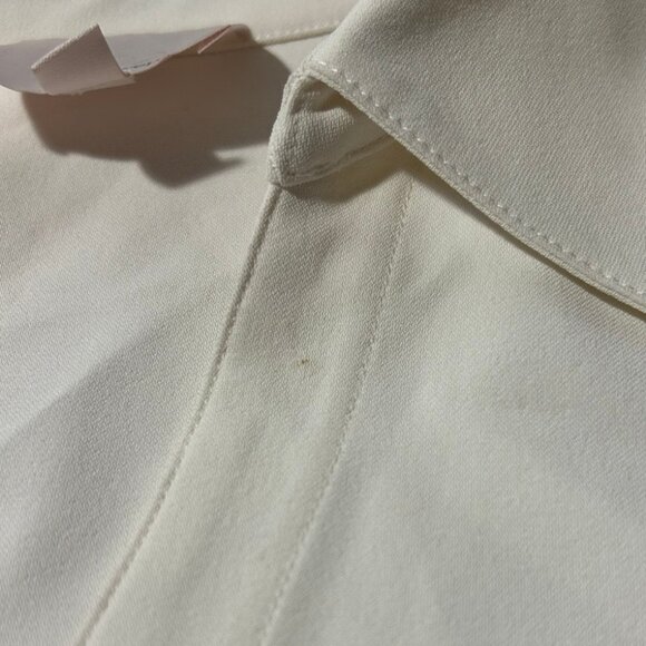 Cinq à Sept Cream Blouse- knotted front - Picture 8 of 15